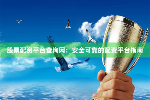 股票配资平台查询网：安全可靠的配资平台指南